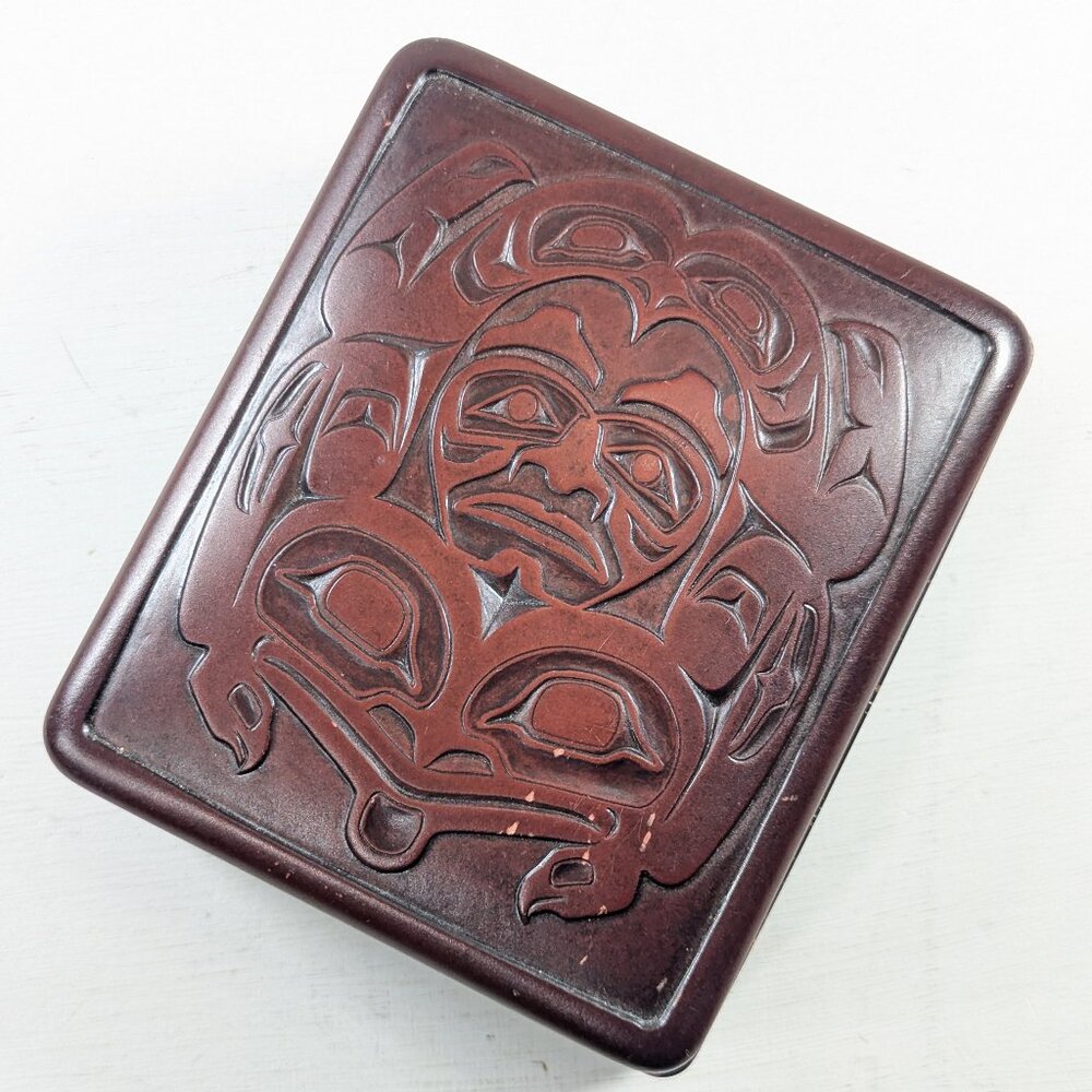 BOMA Canada Frog Boxby Keith Tait, First Nations Totem trinket box